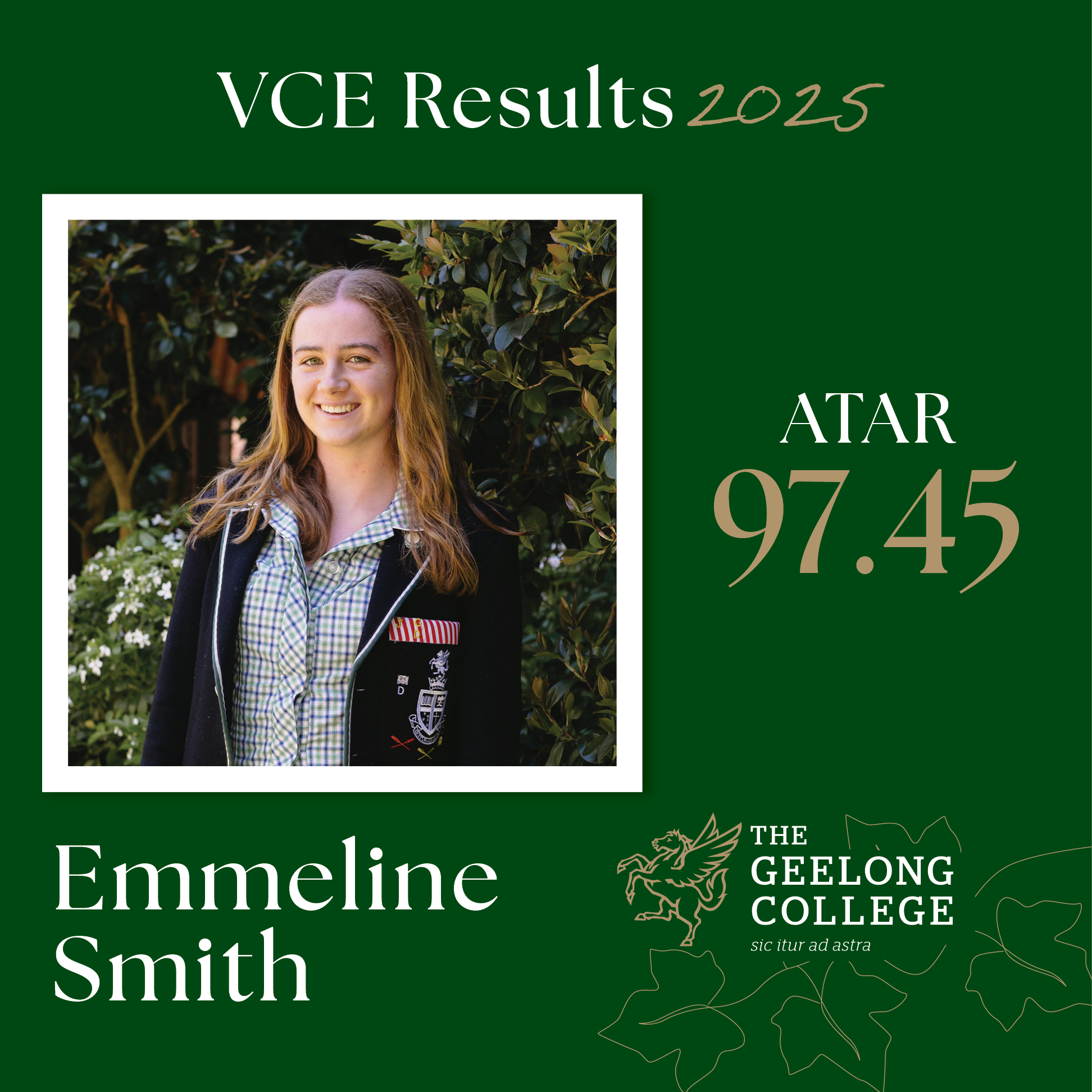 VCE Results social media tile_Emmeline_Smith VCE Results social media tile_Emmeline_Smith